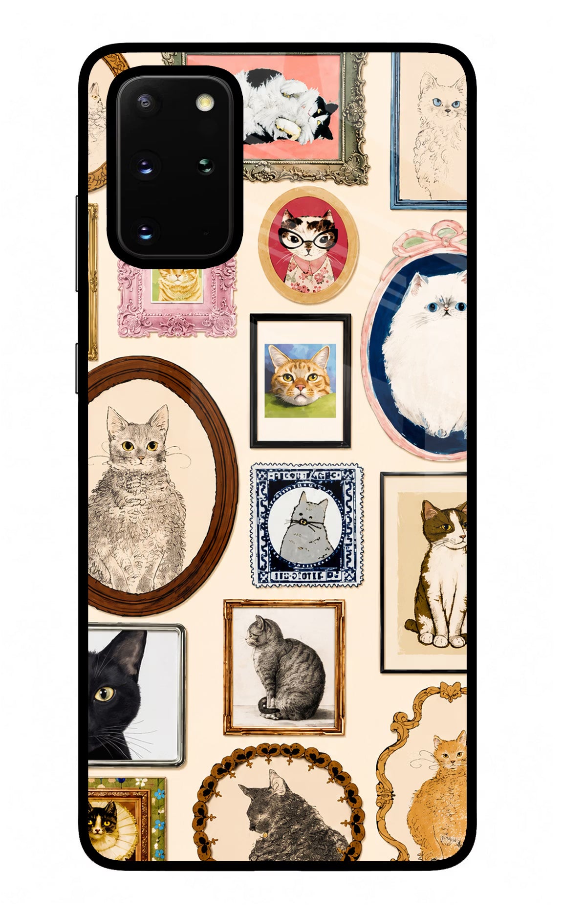 Mirror Cats Samsung S20 Plus Glass Case