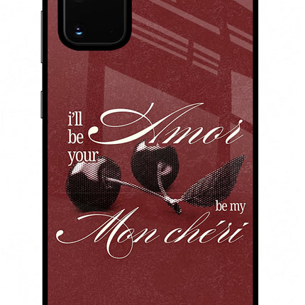 Velvet Cherry Samsung S20 Plus Glass Case Back Cover by Casekaro