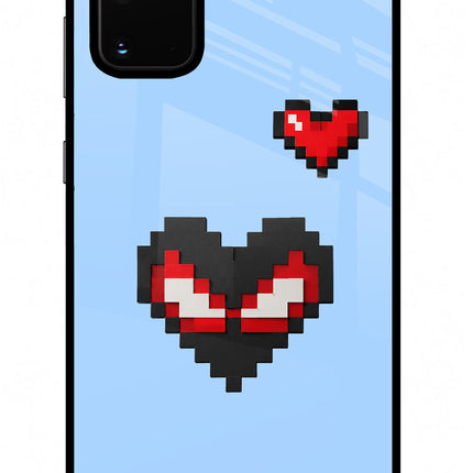 Peter Heart Samsung S20 Plus Glass Case Back Cover by Casekaro