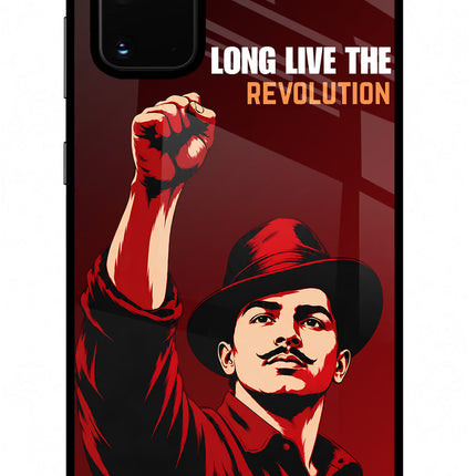 Bhagat Singh Revolution Samsung S20 Plus Glass Case