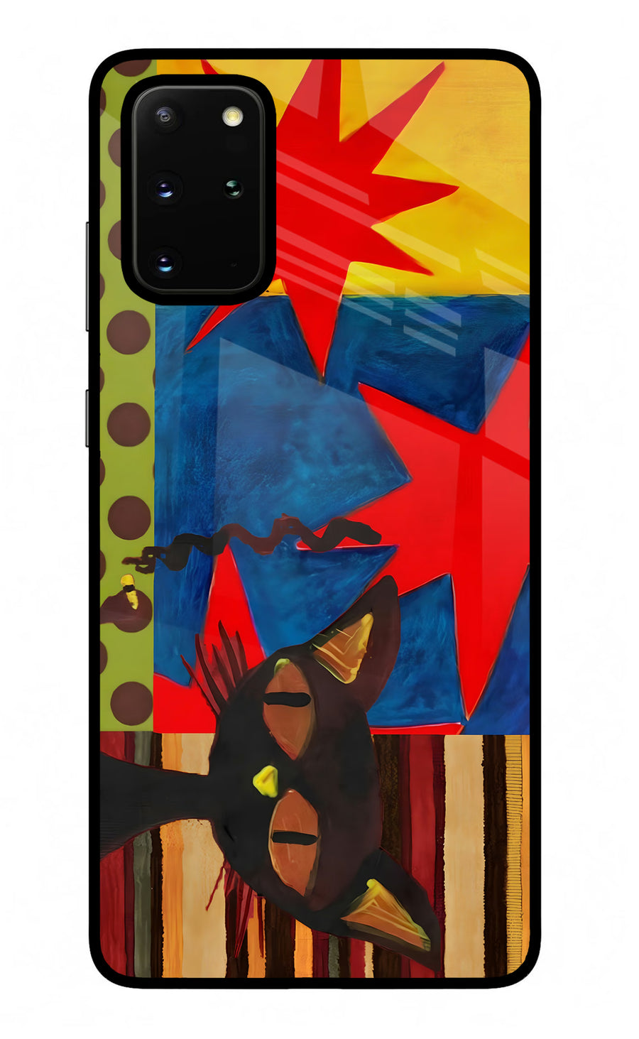 Pop Cat Samsung S20 Plus Back Cover, Glass case