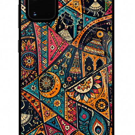 Folk Print Samsung S20 Plus Glass Case