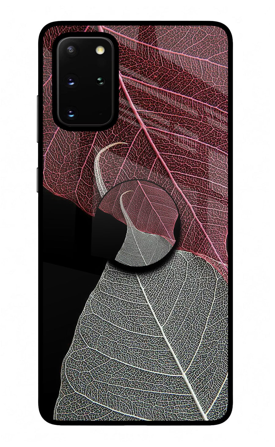 Leaf Pattern Samsung S20 Plus Pop Case, Glass case