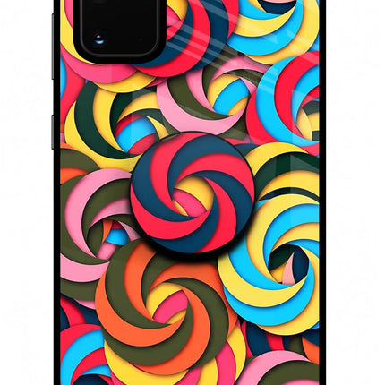 Spiral Pattern Samsung S20 Plus Pop Case by Casekaro