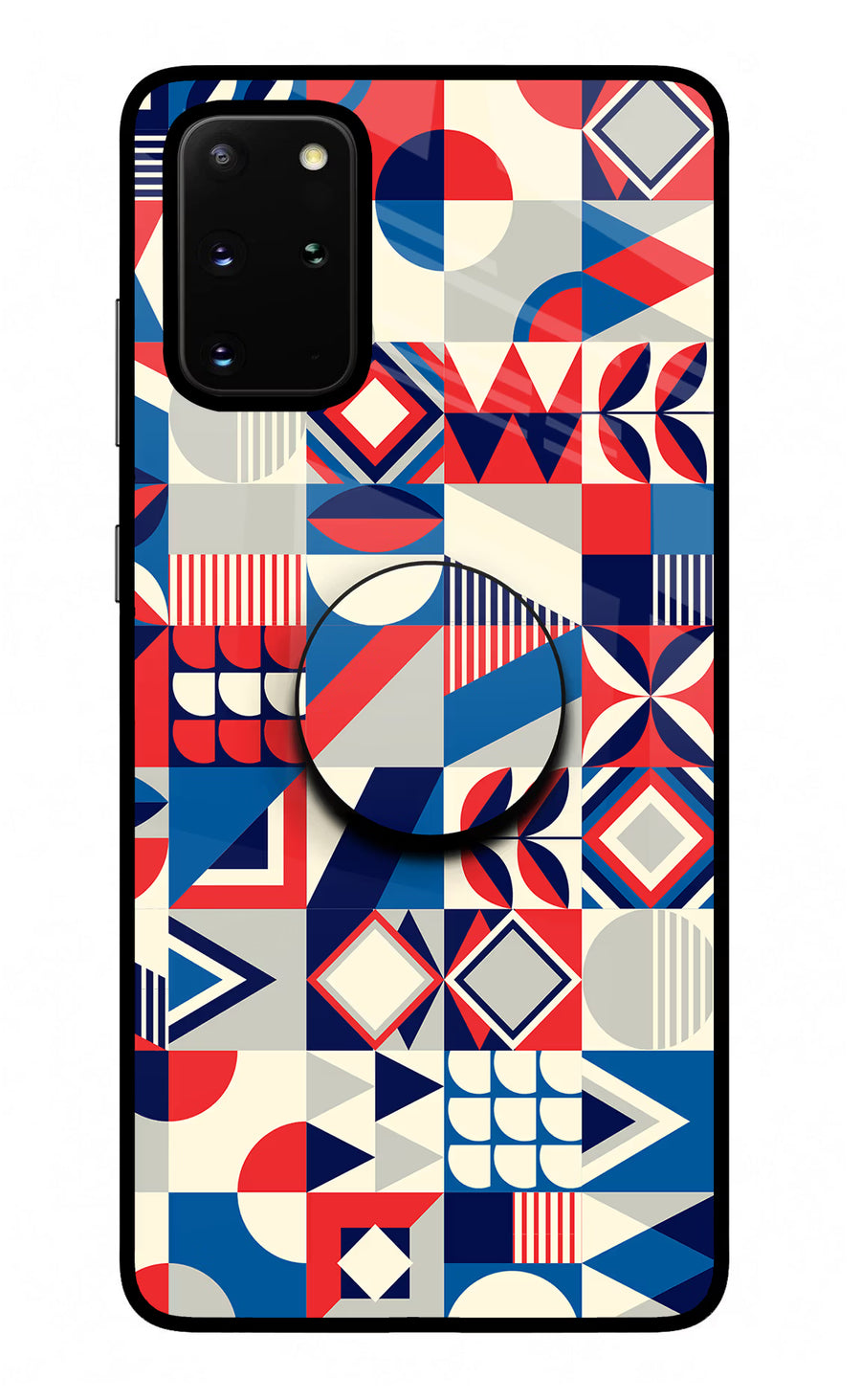 Colorful Pattern Samsung S20 Plus Pop Case, Glass case