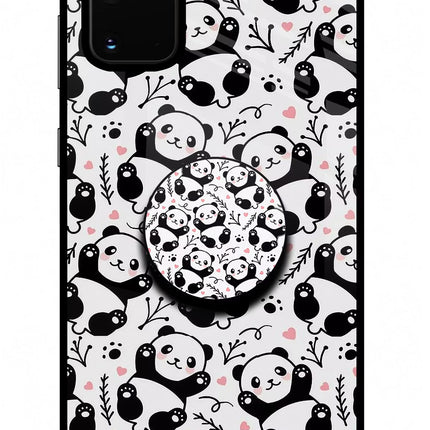Cute Panda Samsung S20 Plus Pop Case by Casekaro