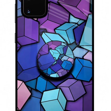 Cubic Abstract Samsung S20 Plus Pop Case by Casekaro