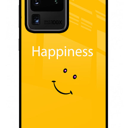 Happiness With Smiley Samsung S20 Ultra Glass Case