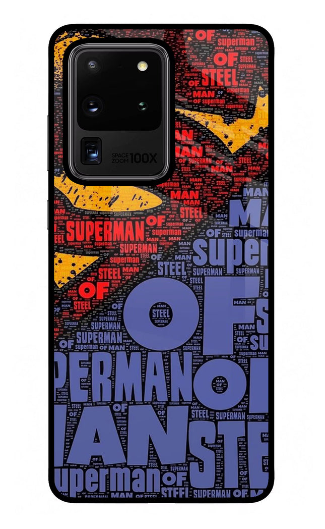 Superman Samsung S20 Ultra Glass Case Back Cover by Casekaro