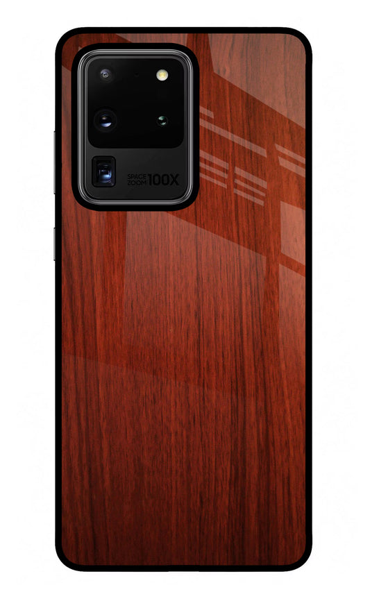 Wooden Plain Pattern Samsung S20 Ultra Glass Case