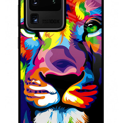 Lion Samsung S20 Ultra Glass Case