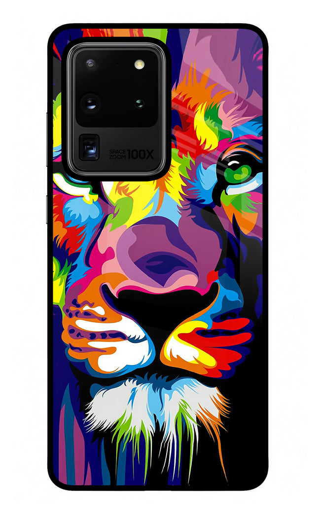 Lion Samsung S20 Ultra Glass Case