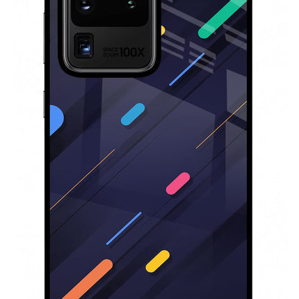 Abstract Design Samsung S20 Ultra Glass Case Back Cover by Casekaro