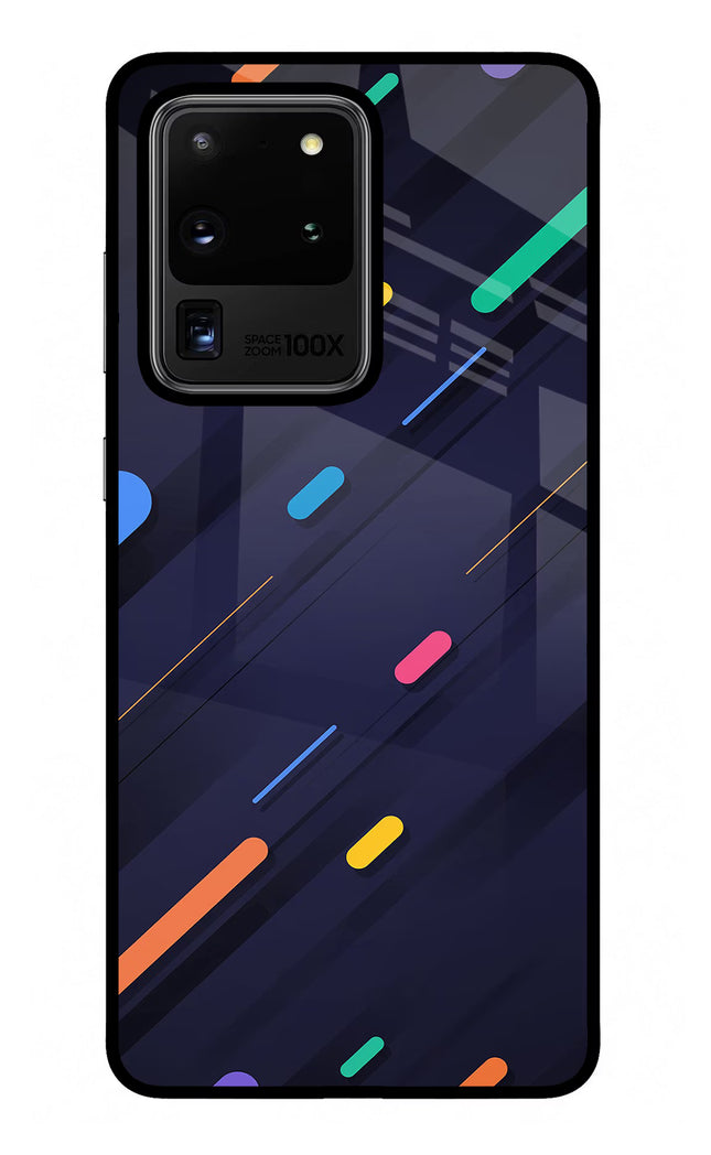 Abstract Design Samsung S20 Ultra Glass Case Back Cover by Casekaro