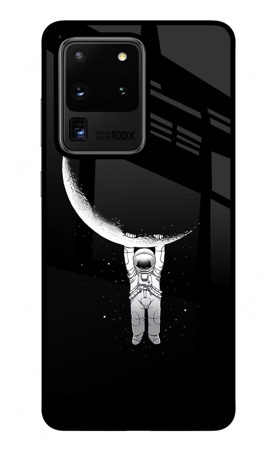 Moon Space Samsung S20 Ultra Back Cover, Glass case