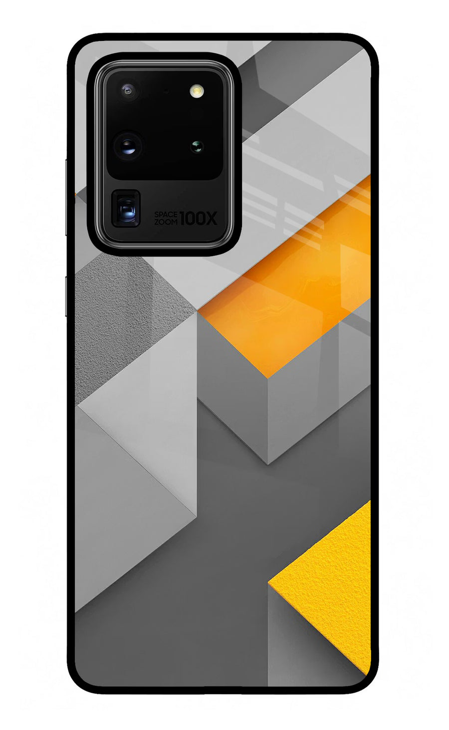 Abstract Samsung S20 Ultra Back Cover, Glass case