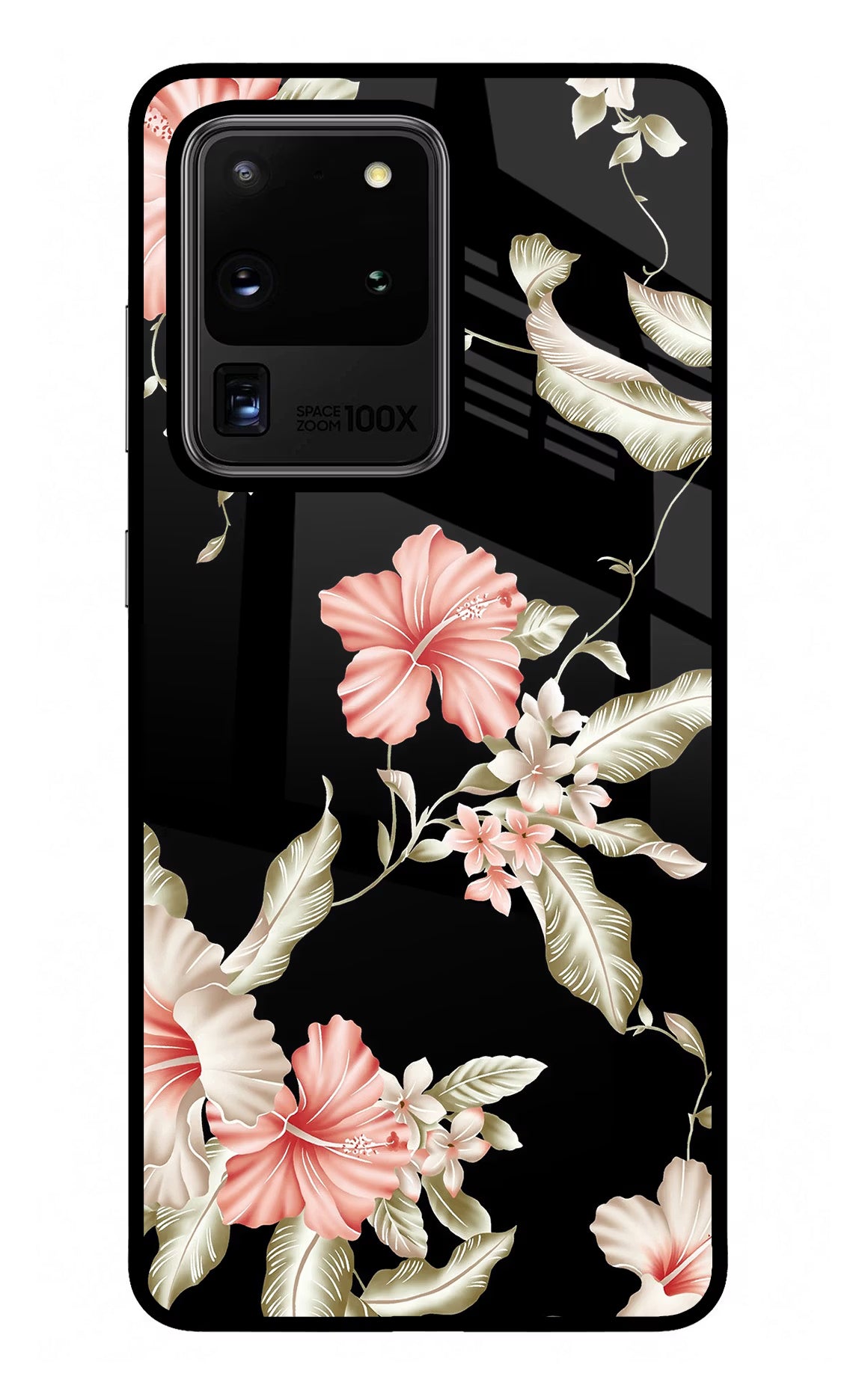Flowers Samsung S20 Ultra Glass Case Back Cover by Casekaro