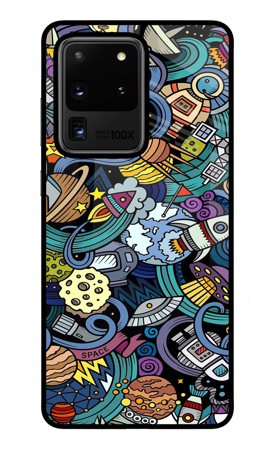 Space Abstract Samsung S20 Ultra Back Cover, Glass case