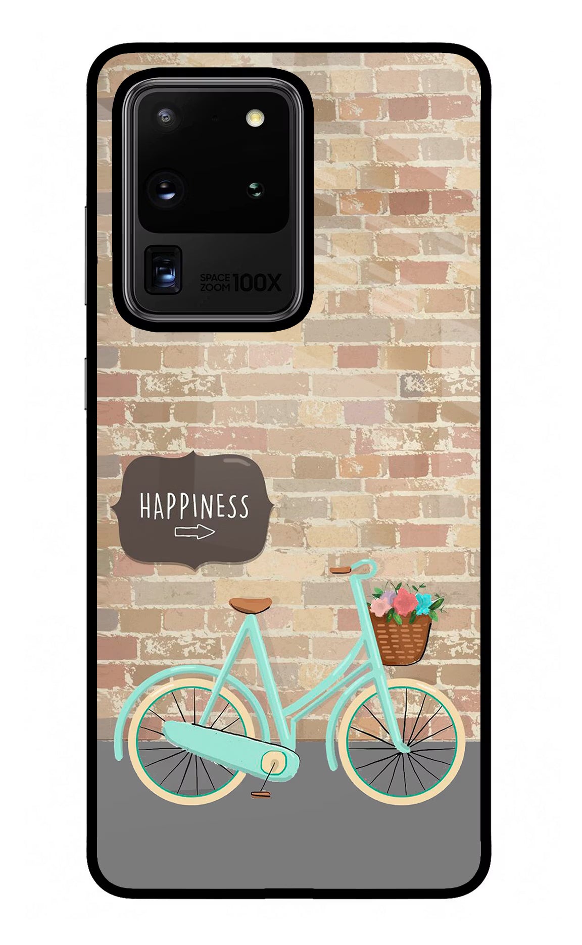 Happiness Artwork Samsung S20 Ultra Glass Case Back Cover by Casekaro