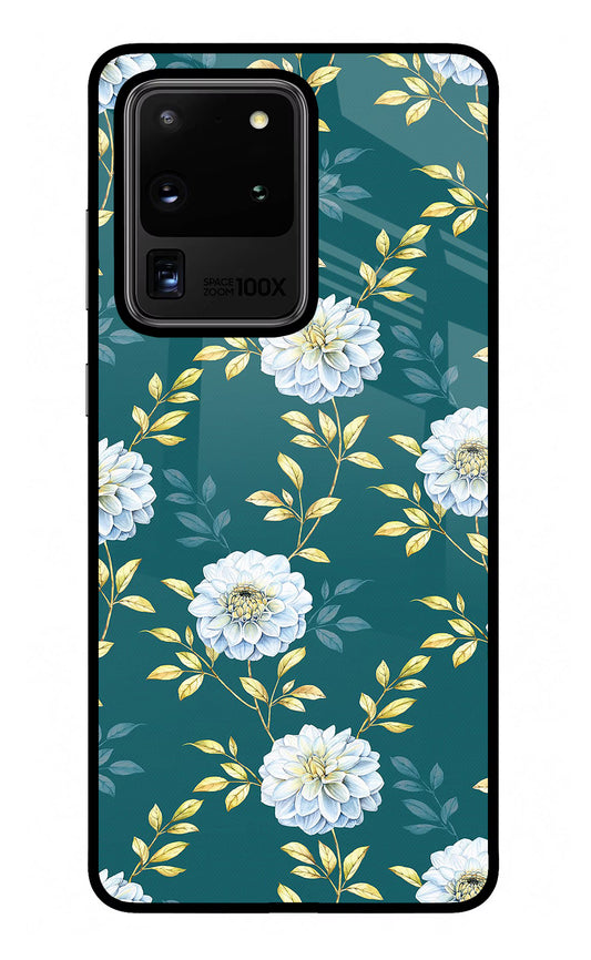 Flowers Samsung S20 Ultra Glass Case