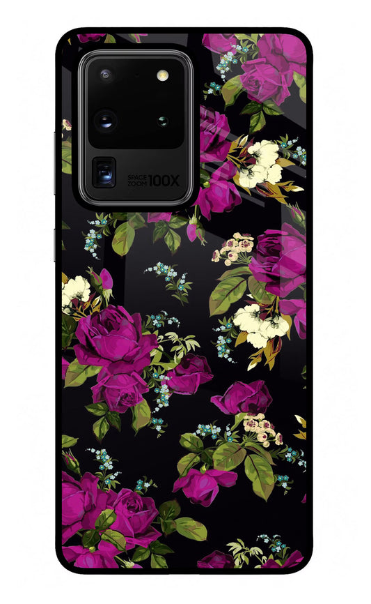 Flowers Samsung S20 Ultra Glass Case