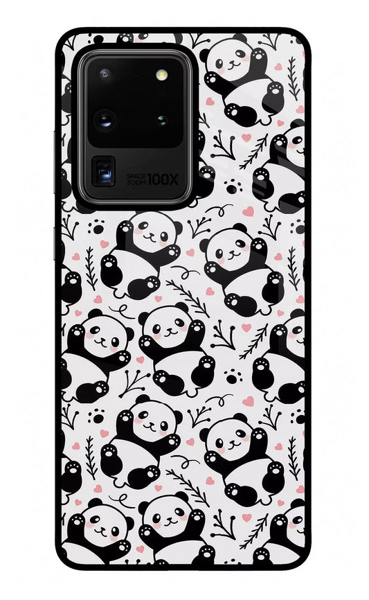Cute Panda Samsung S20 Ultra Glass Case