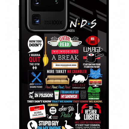 FRIENDS Samsung S20 Ultra Glass Case Back Cover by Casekaro