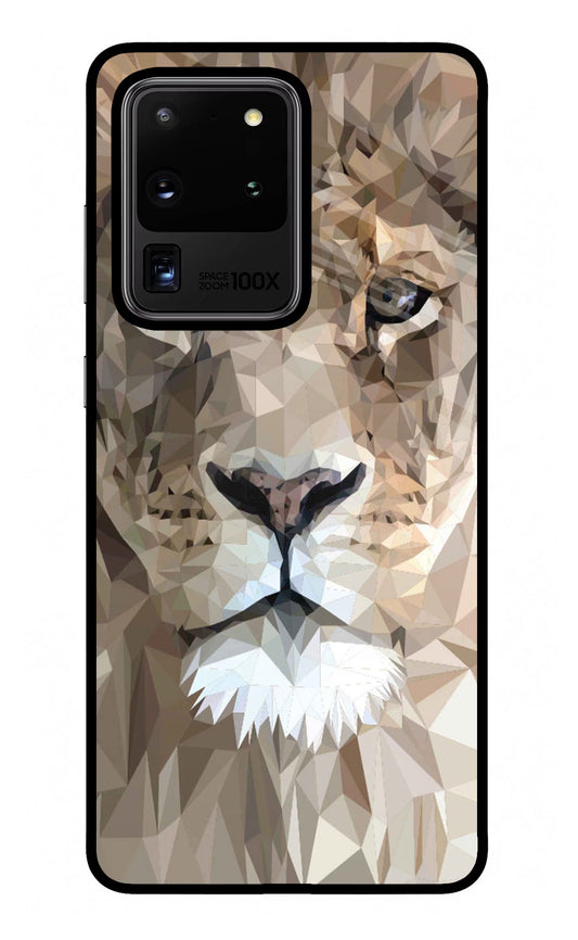Lion Art Samsung S20 Ultra Glass Case