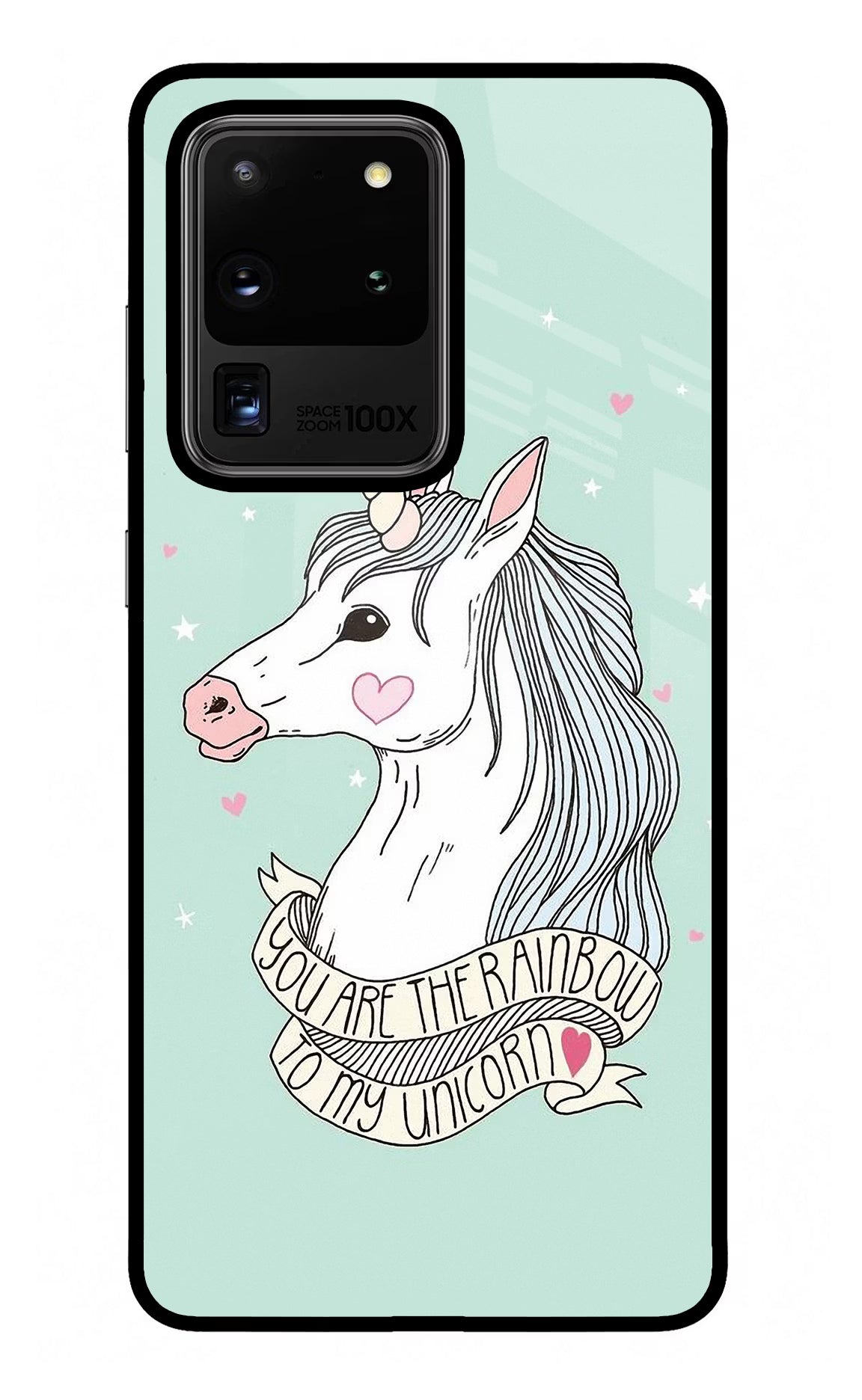 Unicorn Wallpaper Samsung S20 Ultra Glass Case Back Cover by Casekaro