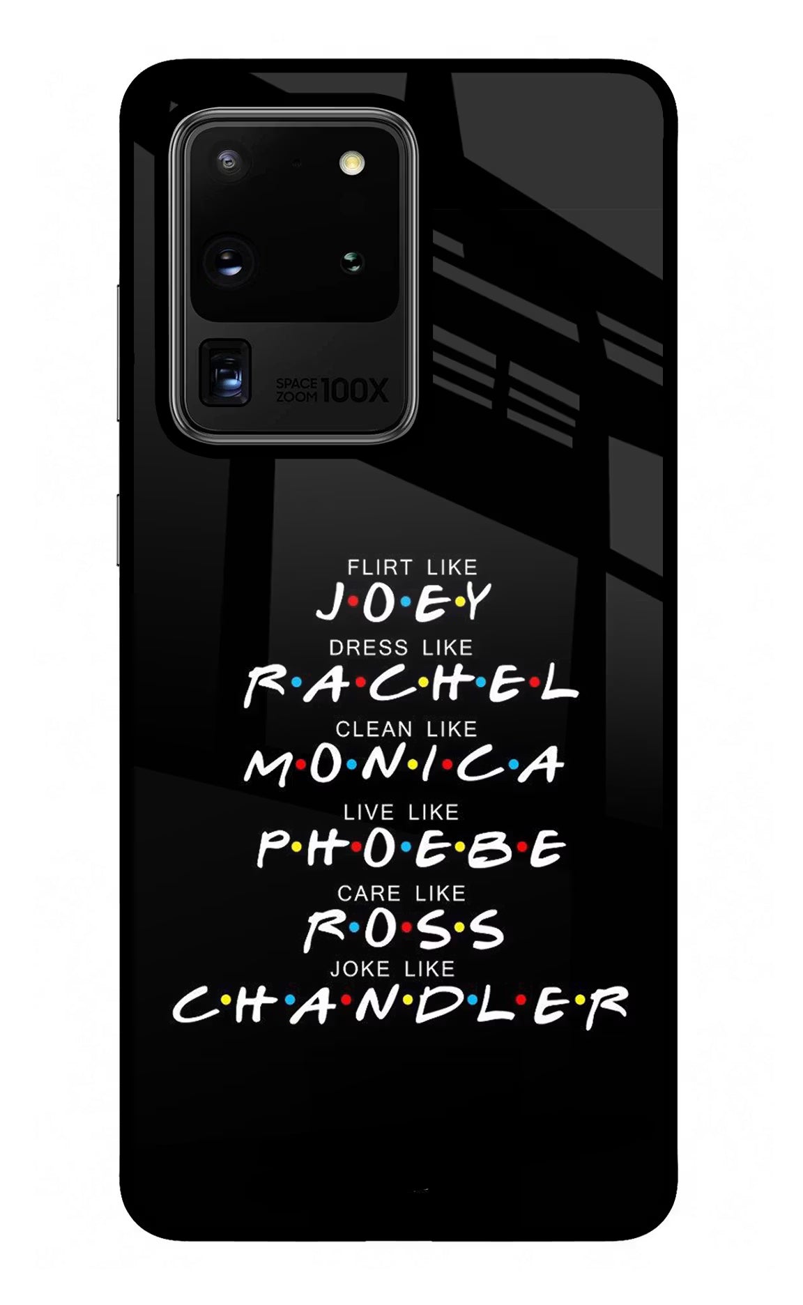 FRIENDS Character Samsung S20 Ultra Glass Case Back Cover by Casekaro