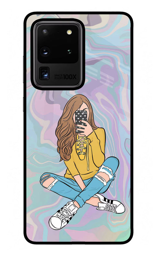 Selfie Girl Samsung S20 Ultra Glass Case