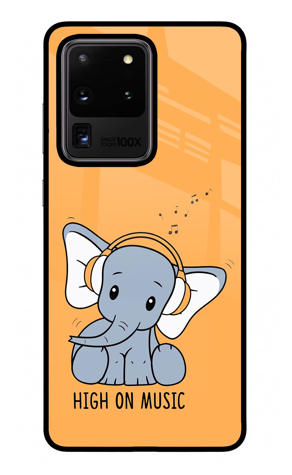 High On Music Samsung S20 Ultra Glass Case Back Cover by Casekaro