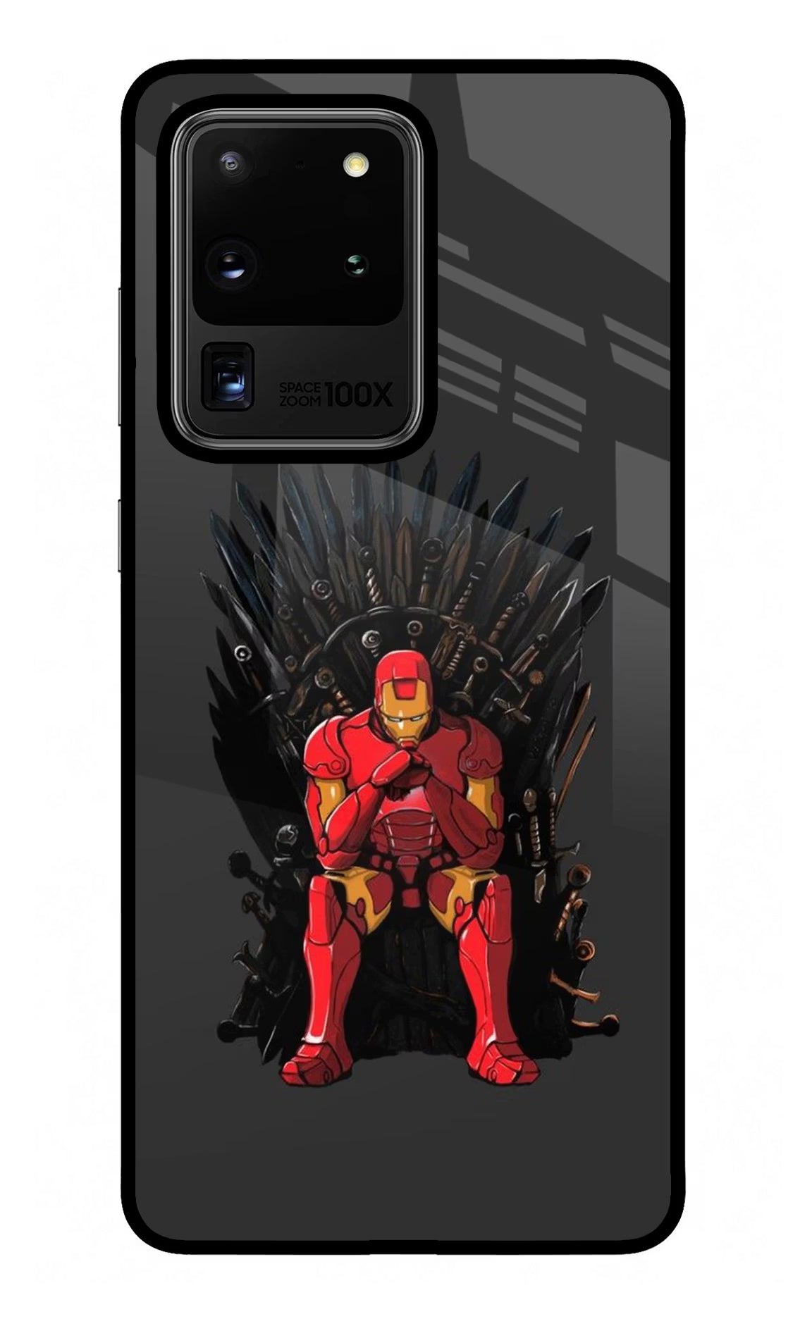 Ironman Throne Samsung S20 Ultra Glass Case Back Cover by Casekaro