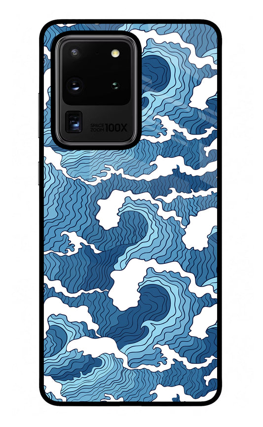 Blue Waves Samsung S20 Ultra Glass Case