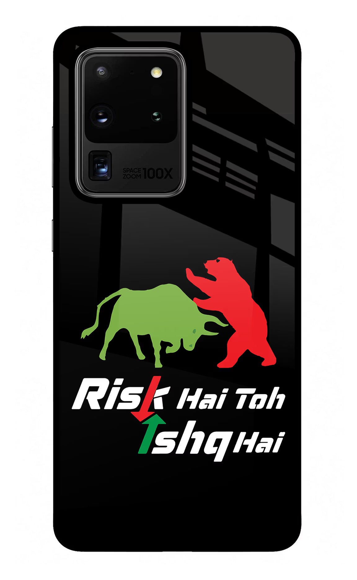 Risk Hai Toh Ishq Hai Samsung S20 Ultra Glass Case Back Cover by Casekaro