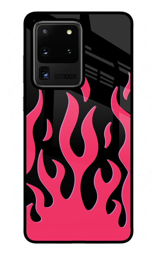 Fire Flames Samsung S20 Ultra Glass Case