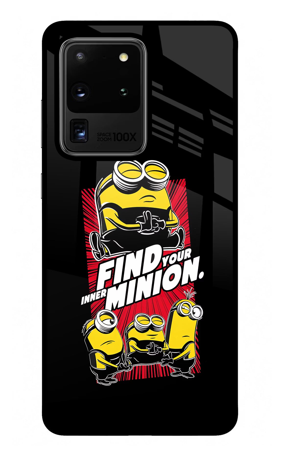 Find your inner Minion Samsung S20 Ultra Glass Case Back Cover by Casekaro