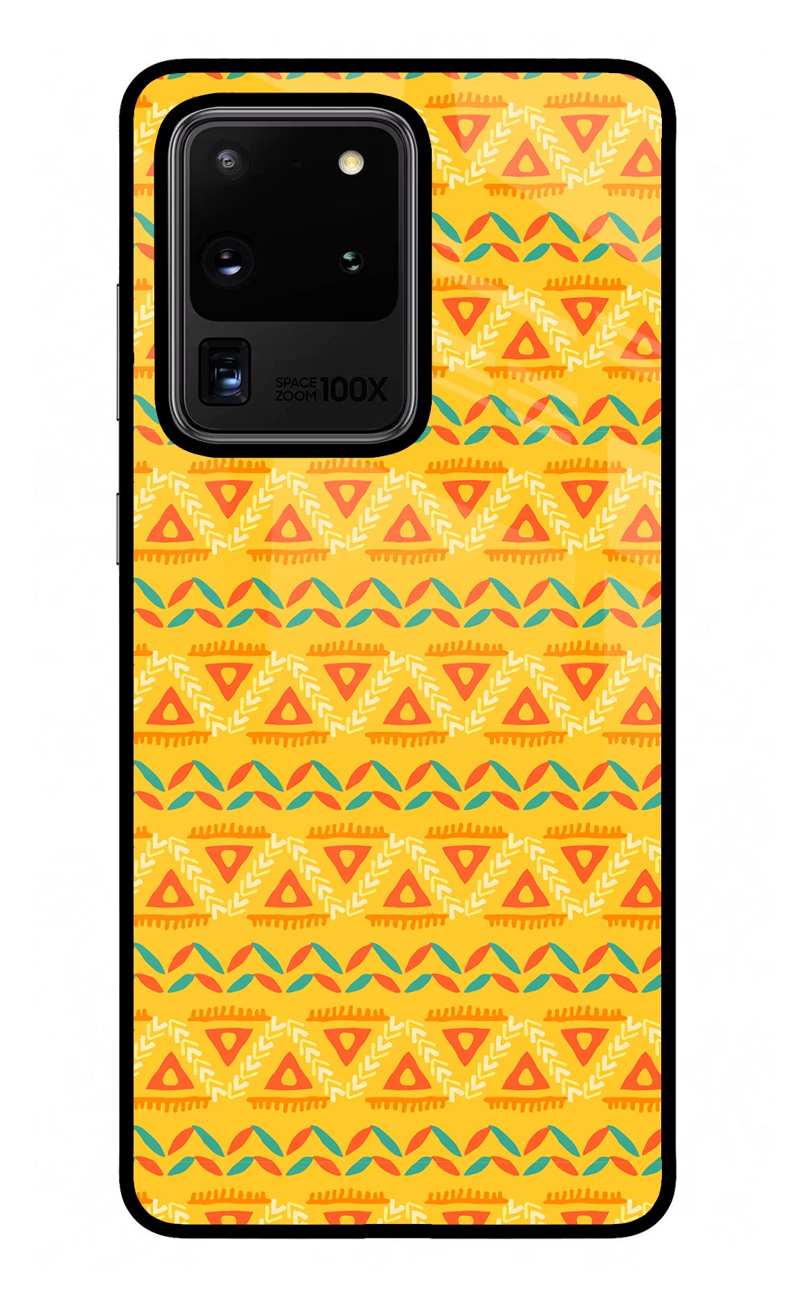 Tribal Pattern Samsung S20 Ultra Glass Case Back Cover by Casekaro