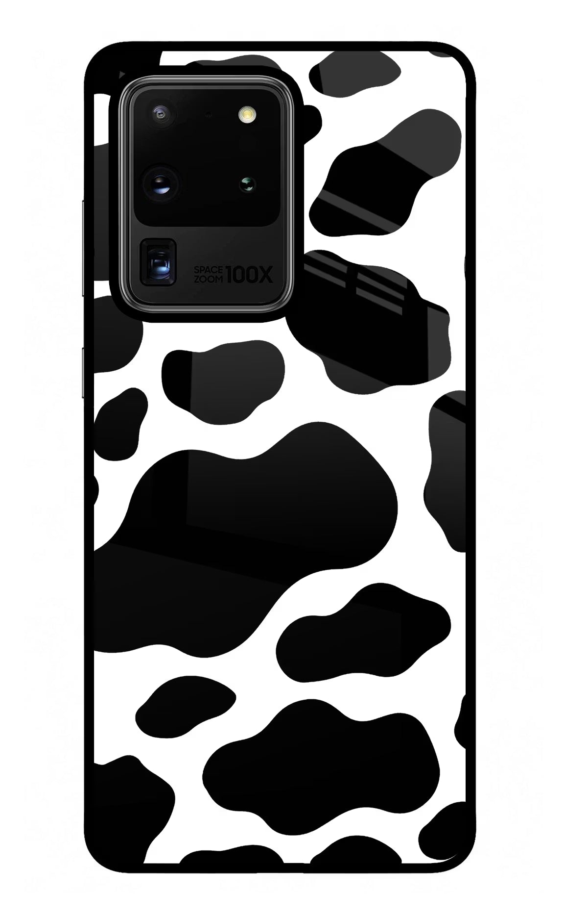 Cow Spots Samsung S20 Ultra Glass Case Back Cover by Casekaro
