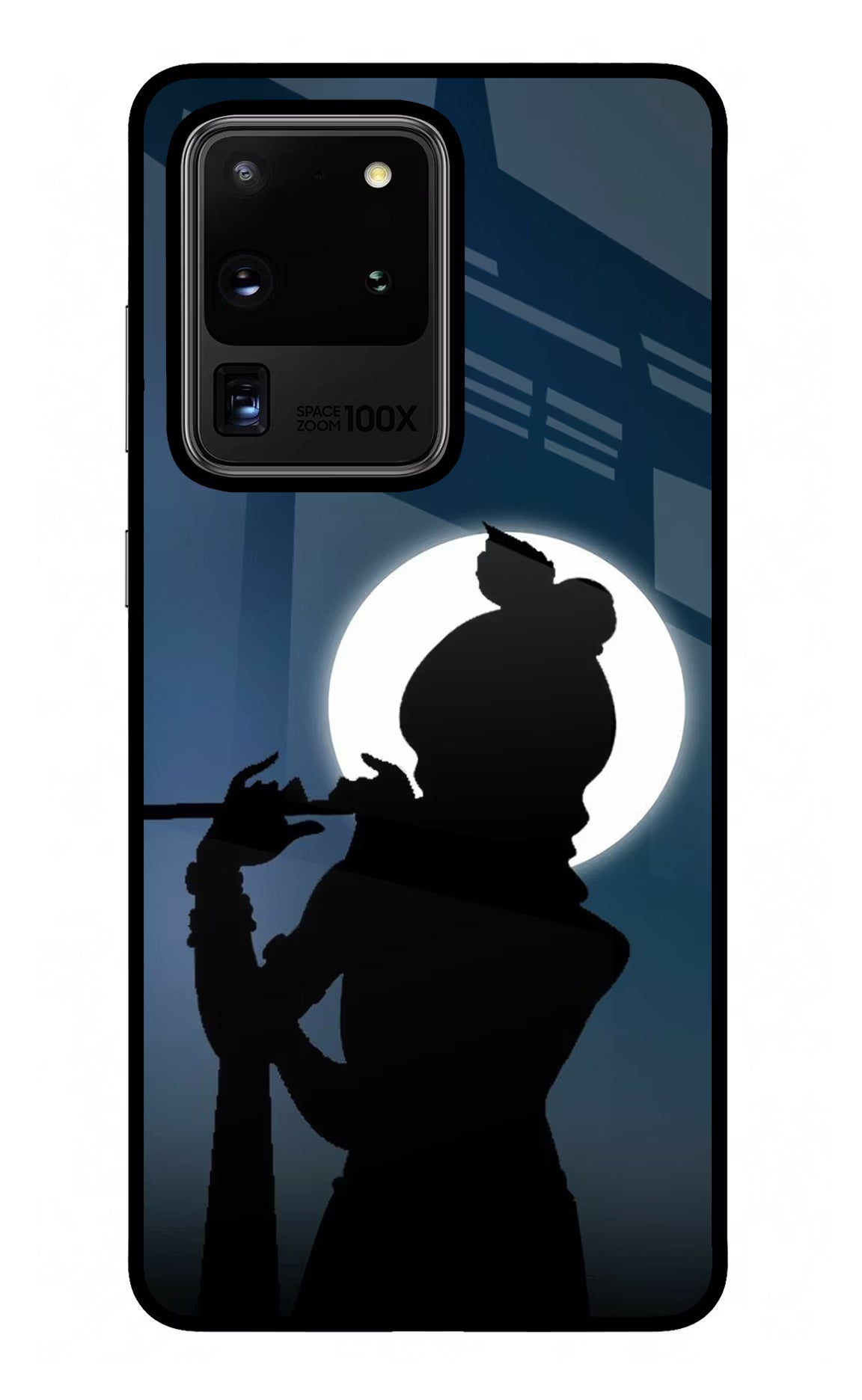 Shri Krishna Silhouette Samsung S20 Ultra Glass Case Back Cover by Casekaro