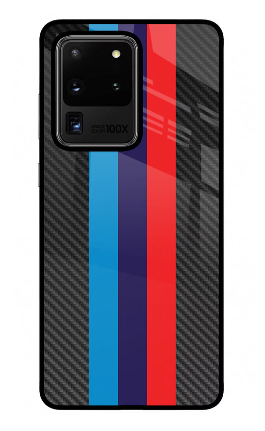 BMW Stripes Pattern Samsung S20 Ultra Glass Case