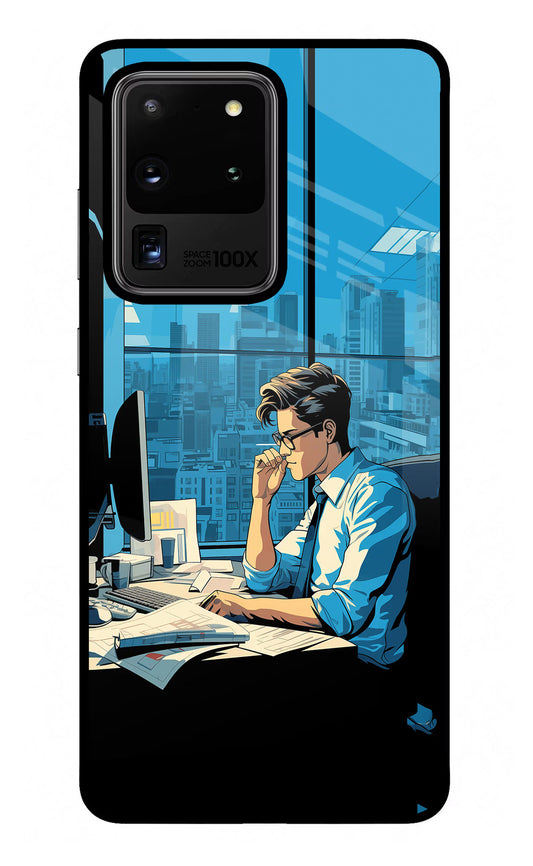 Focused Hustler (AI Generated) Samsung S20 Ultra Glass Case