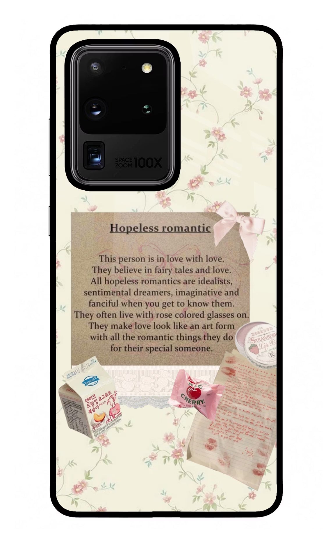 Hopeless Romantic Samsung S20 Ultra Glass Case