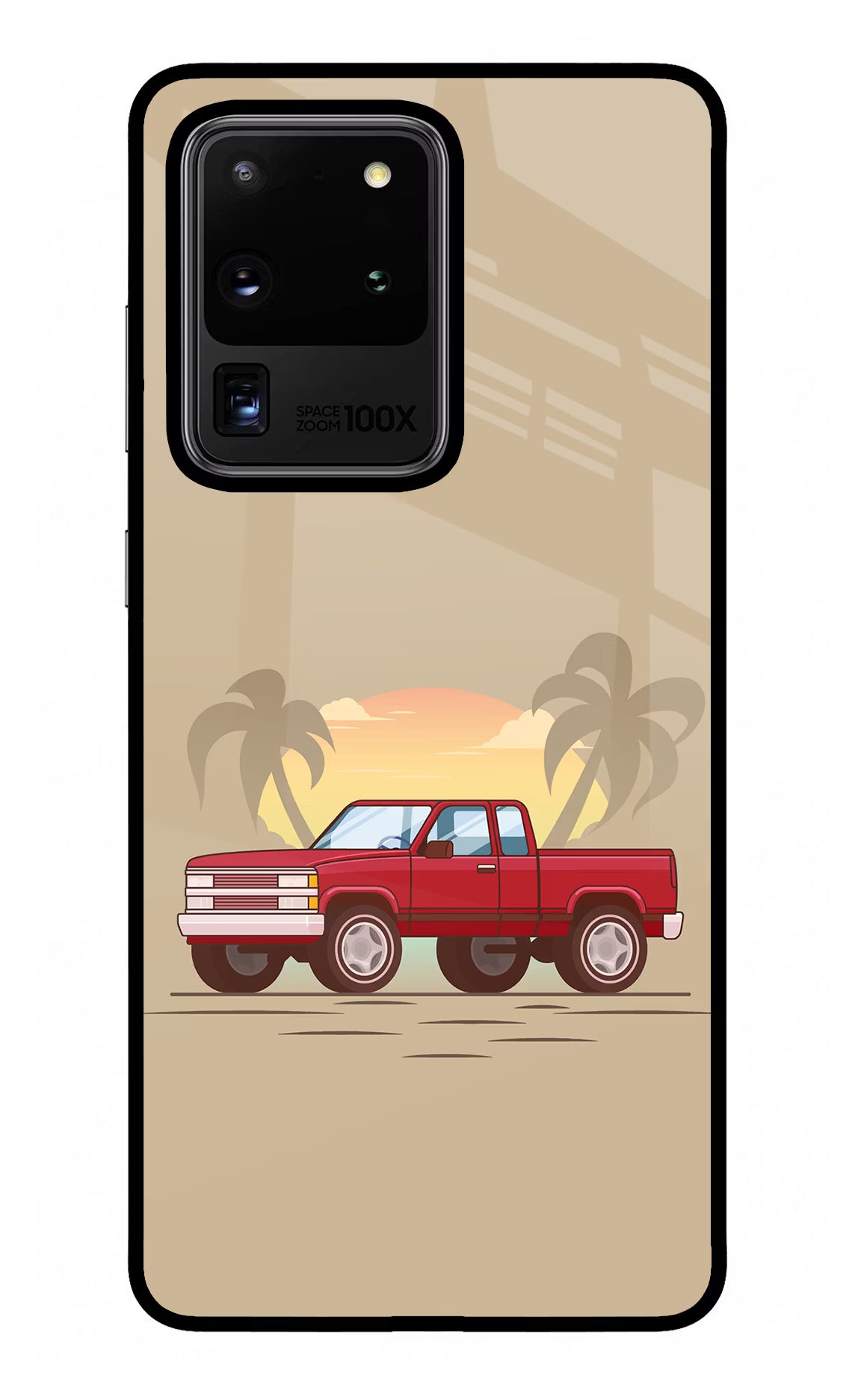 Desert Classic Drive Samsung S20 Ultra Glass Case Back Cover by Casekaro