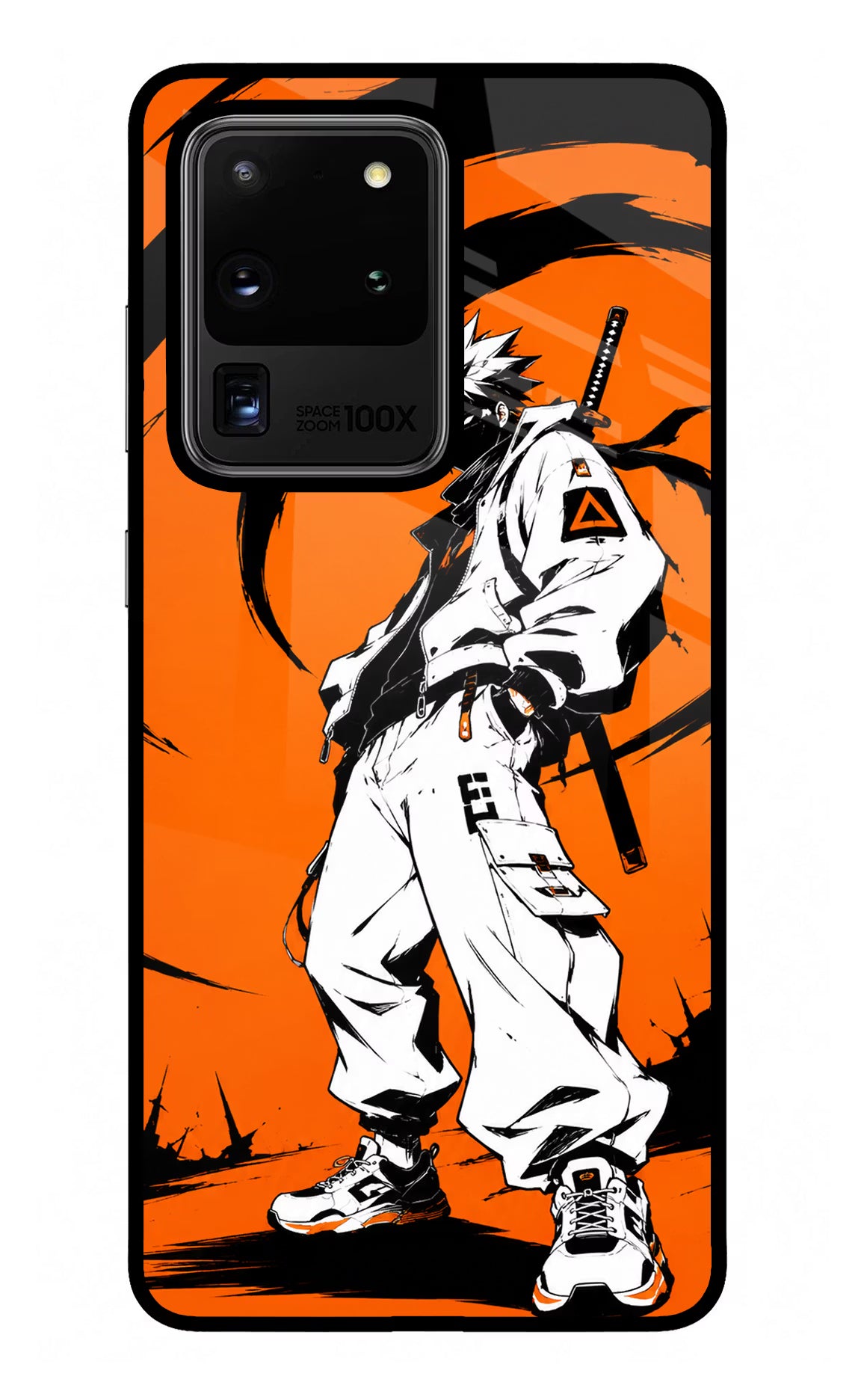Street Samurai  Samsung S20 Ultra Glass Case Back Cover by Casekaro