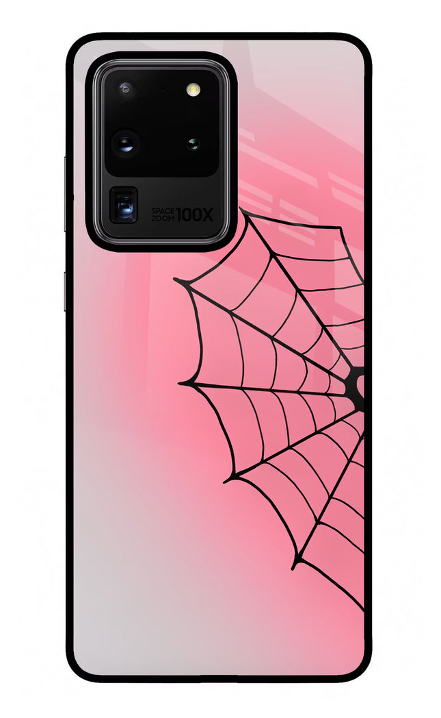 Pink Web Samsung S20 Ultra Glass Case