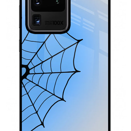 Blue Web Samsung S20 Ultra Glass Case