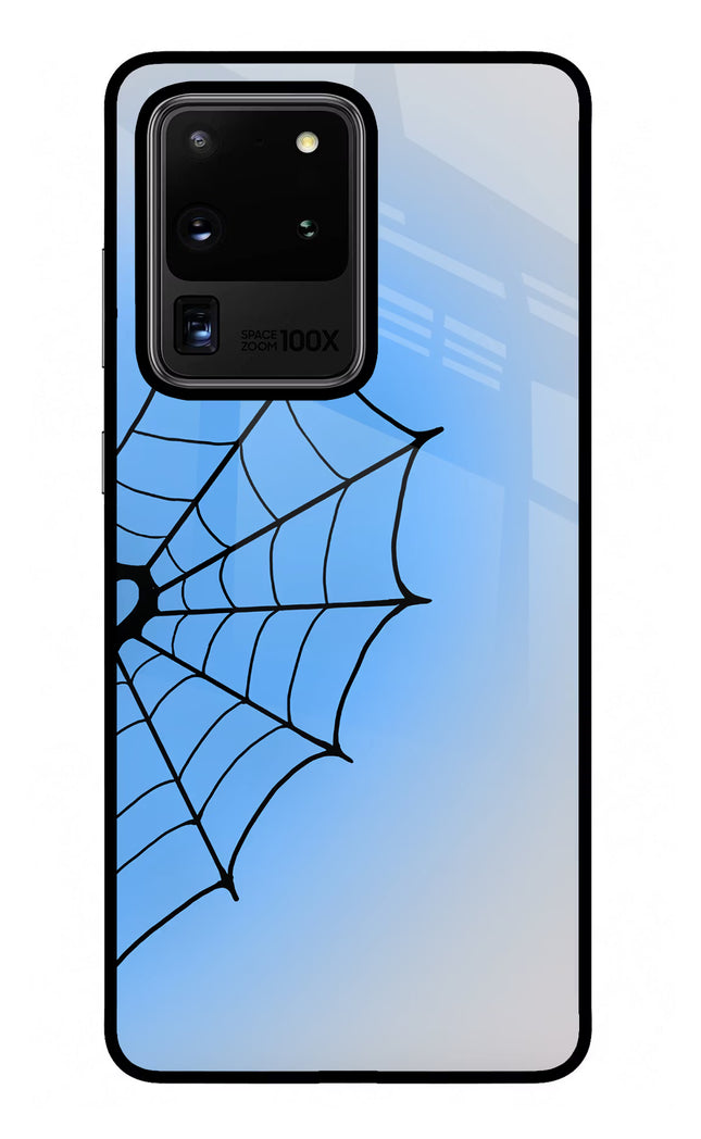 Blue Web Samsung S20 Ultra Glass Case