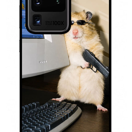 Hacker Hamster Samsung S20 Ultra Glass Case