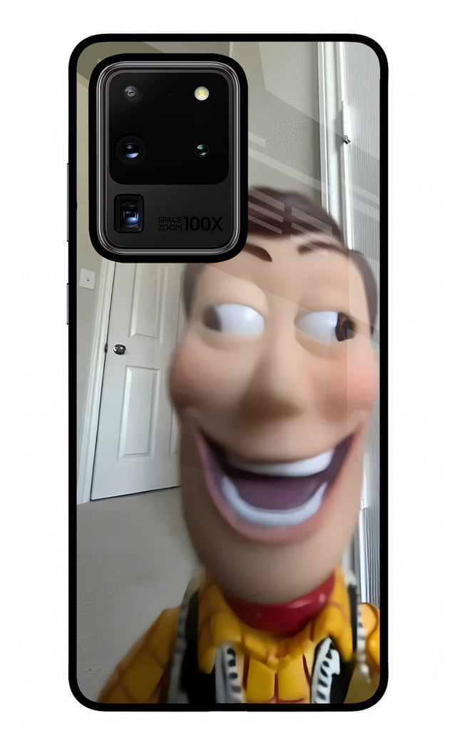 Side Eye Woody Samsung S20 Ultra Glass Case